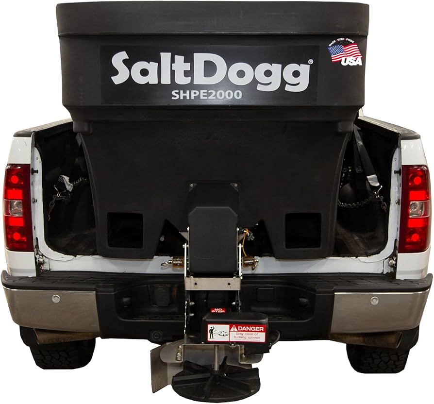SaltDogg hopper spreader available at Bluegrass Diesel Specialists, Burlington KY
